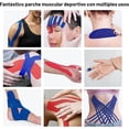 thumbnail image 2 of 6 Rollos de Cinta Kinesiología, 5CM * 5M Deportiva Resistente al Agua, Vendaje Neuromuscular Adhesivo, Alivio del Dolor Muscular, Transpirable sin Látex, Elástico, Impermeable 6pcs, 2 of 7