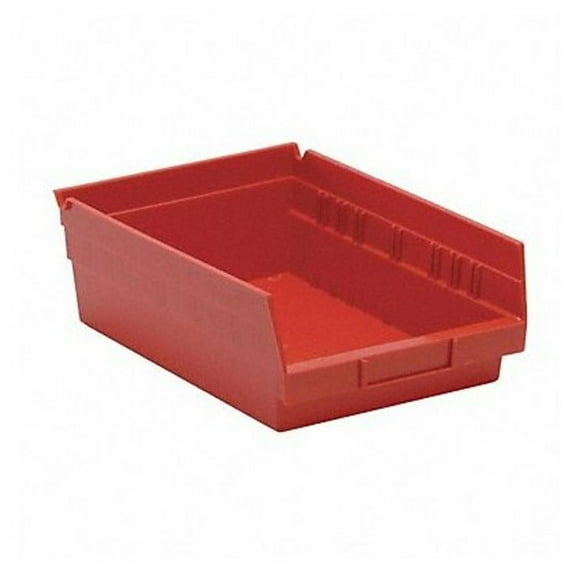 Quantum Mediacal QTM QSB107RD 11.62 x 8.37 x 4 in. Economy Shelf Bin, Red - 20 Count