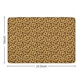 thumbnail image 5 of Yellow and Brown Of Cheetah Print Flannel Non Slip Door Rugs,Washable Door Mats Indoor,Decorative Door Mats,Dirt-Resistant and Absorbent Doormat for Entrance,Bedroom,Kitchen,Bathroom,23.5"x16", 5 of 5