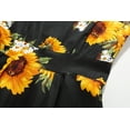 thumbnail image 6 of SSLR Womens 50s Sleeveless Vintage Crew Neck Casual Hawaiian Dress, 6 of 8