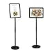 thumbnail image 3 of SCZS Heavy Duty Floor Sign Stand Adjustable Pedestal Sign Holder Stand, Poster Stand Aluminum Snap Open Frame for 8.5X11 Inches with Heavy Round Base, Both Vertical and Horizontal Sign Displayed, 3 of 4