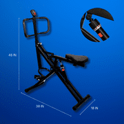 Power Rider Core Trainer & Glutes Squat Exerciser - Total Crunch Abdominal Workout