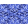 thumbnail image 1 of Ahgly Company Indoor Rectangle Patterned Sky Blue Dress Blue Area Rugs, 2' x 3', 1 of 6