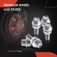 thumbnail image 2 of A-Premium M14-1.50 Wheel Studs Compatible with Audi A8 Quattro 2011-2020 Q3/Q3 Quattro 2015-2018 Q5 2009-2020 Q7 Q8 S8 SQ5 Front and Rear Side 20-PC Set, 2 of 6
