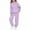 Purple, variant on gcong Bow Graphic Sweatsuit Outfits for Girls 2Pcs Long Sleeve Active Sweatshirts Jogger Sweatpants Athletic Tracksuits White