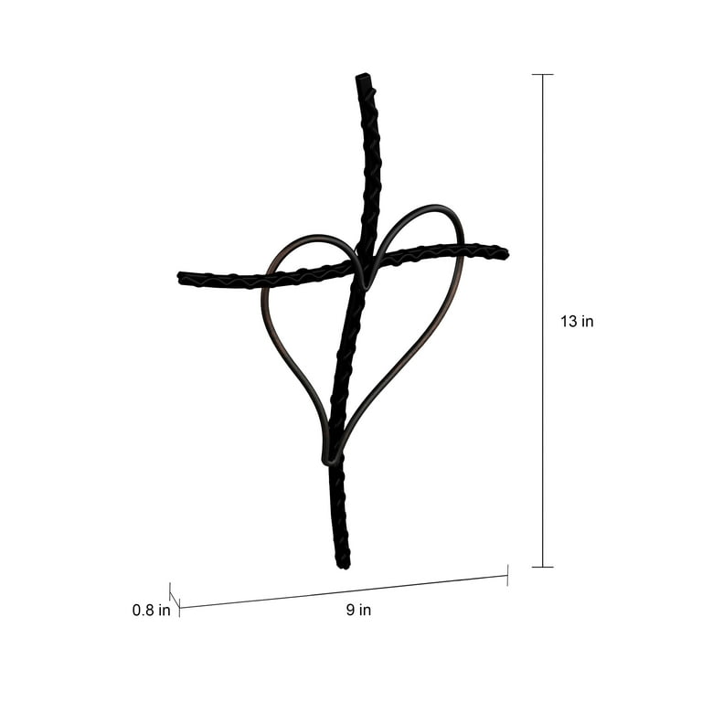how to draw a cross with a heart