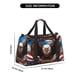 thumbnail image 3 of Easygdp Cartoon Bald Eagle USA Bolsa de Gimnasio, Bolsa de Viaje Duffel, Bolsa de Fin de Semana con Compartimentos, Bolsa de Mano para Noche, 3 of 7