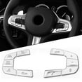 thumbnail image 3 of CENL Steering Wheel Switch Button Cover Trim Stickers For BMW 5 G30 G38 X3 G01 18-22, 3 of 9