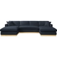 thumbnail image 5 of Meridian Furniture Johanna Navy Linen Textured Fabric 3pc. Sectional, 5 of 16