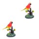 thumbnail image 2 of Tholdsy Figuras eléctricas de loros, portalápices de simulación, escultura de pájaro parlante, periquito, juguetes de escritorio, Control Tipo 1 2Conjunto, 2 of 6