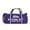 Purple, variant on BAG9 Retro Style Barrel Gym Bag