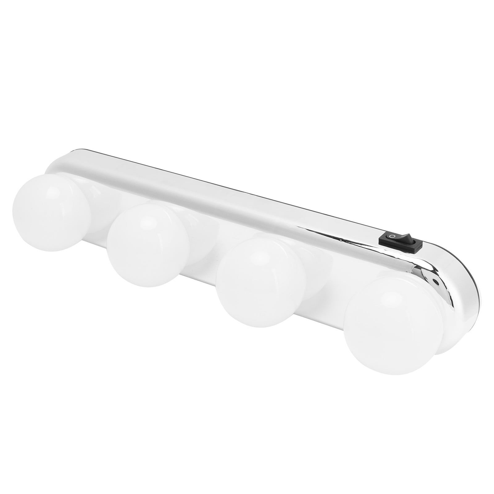 NFTIGB 4LED Dressing Table Light Makeup Wall Lamp Kit, Battery Operated Mirror Light Bulbs for Living Room Bathroom Vanity, Easy Installation, 12 inches