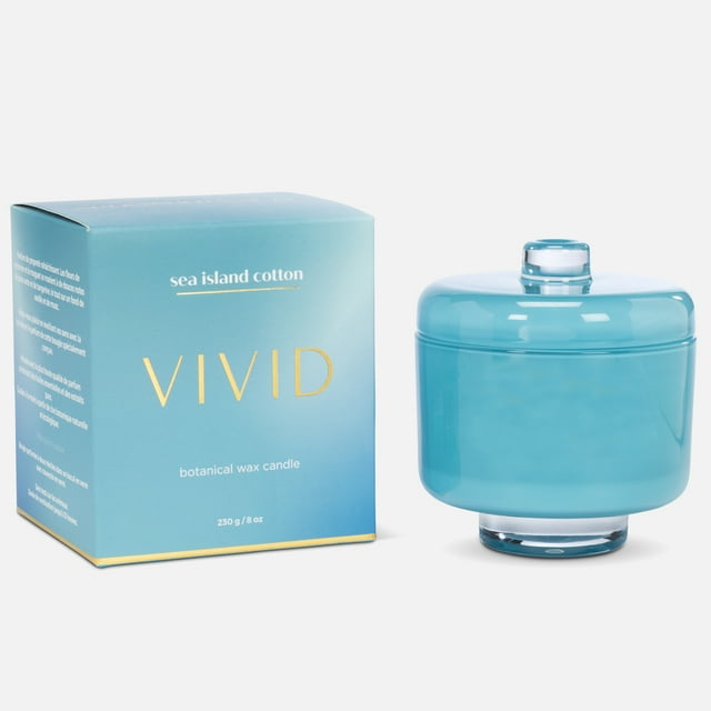 Linen Chest Bougie en Coton Sea Island dans un Pot Piédestal 8 Oz
