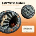 thumbnail image 3 of 3D Halloween Rug, 2026 New 3D Novelty Ghost Skeleton Optical Illusion Rugs, Round Rug with Non-Slip Bottom, Soft Crystal Velvet for House, Living Room, Dorm & Horror Party Decor, 20*20", 3 of 8
