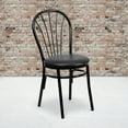 thumbnail image 2 of Flash Furniture HERCULES Series Fan Back Metal Chair - Black Vinyl Seat, 2 of 12