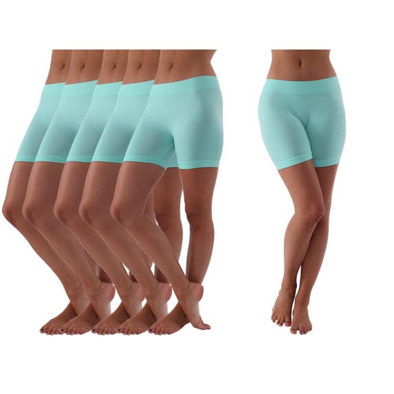 Women's Seamless Mini Shorts Body Contouring Active Wear - Value Saver Multi Pack