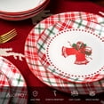 thumbnail image 2 of ALOFMO 12 Piece Christmas Red Dinnerware Set with Color Box, Bowl and Plate Set for 4, 2 of 10