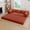 Orange, variant on Zoopower 79" Floor Futon Sofa Bed for Living Room, Convertible Corduroy Sleeper Couch Bed, Foldable Boneless Loveseat Couch for Bedroom, Black