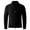 Black, variant on Mens Zip up Cardigan Sweater Slim Fit Casual Stand Collar Textured Knit Ribbed Chunky Sweaters Black