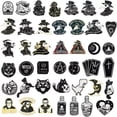 thumbnail image 2 of GKNET Punk Skeleton Enamel Pin Black White Skull Potions Brooches Lapel Badges Jewelry-5, 2 of 9