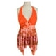 thumbnail image 1 of Greeniant Traje de baño Sexy de verano para mujer, ropa de playa sin espalda con estampado , escote en V profundo, ropa de baño sin mangas con Traje de baño Naranja XL, 1 of 6
