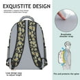 thumbnail image 3 of Cute Vintage Boho Daisy Backpack - Durable & Ergonomic with Adjustable Shoulder Straps, 3 of 6