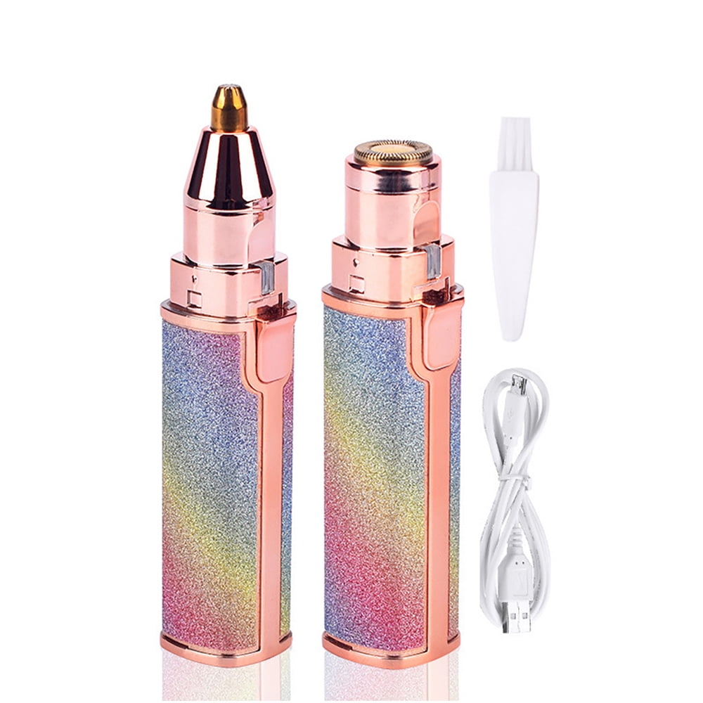 Powstro USB Charging 2In1 Electric Eyebrow Trimmer Portable Eyebrow