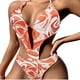 thumbnail image 1 of Gibobby Trajes de Baño Mujer Completos Conjunto de traje de baño con cuello halter para mujer Bikini sexy Conjunto de traje de baño con estampado multico(B,XL), 1 of 4