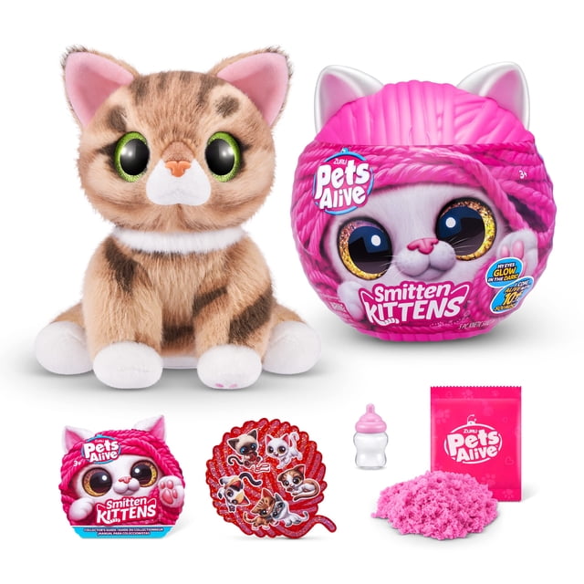 Toy Pets Alive Smitten Kittens Surprise Tabby Cat Ginger ZURU