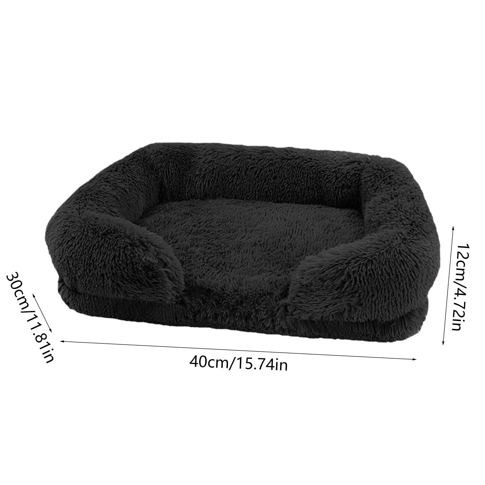 Calming Dog Cats Bed Cuddler Warming Cozy Soft Bed Fluffys Faux Furs Plush Cushion Bed for Small Medium Dogs and Cats
