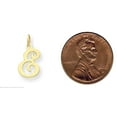 thumbnail image 2 of 14K Gold Polished Fancy Initial Letter E Charm Pendant, 2 of 5