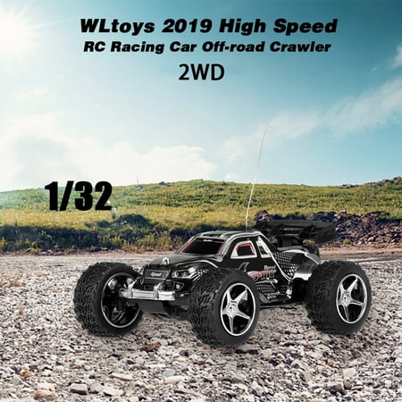WLtoys 2019 1/32 2WD High Speed Mini RC Racing Car Off-road Crawler for Kids (Best 1 10 2wd Buggy 2019)