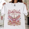 thumbnail image 2 of Dolly Shirt, Dollywood T-Shirt, Dolly Fan Tribute Tee, Butterfly Cowgirl Shirt, Faux Diamond Country Music Gift, 2 of 4