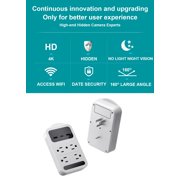 AX NANNY CAM 4K WiFi Outlet Camera with Night Vision and Motion Alerts