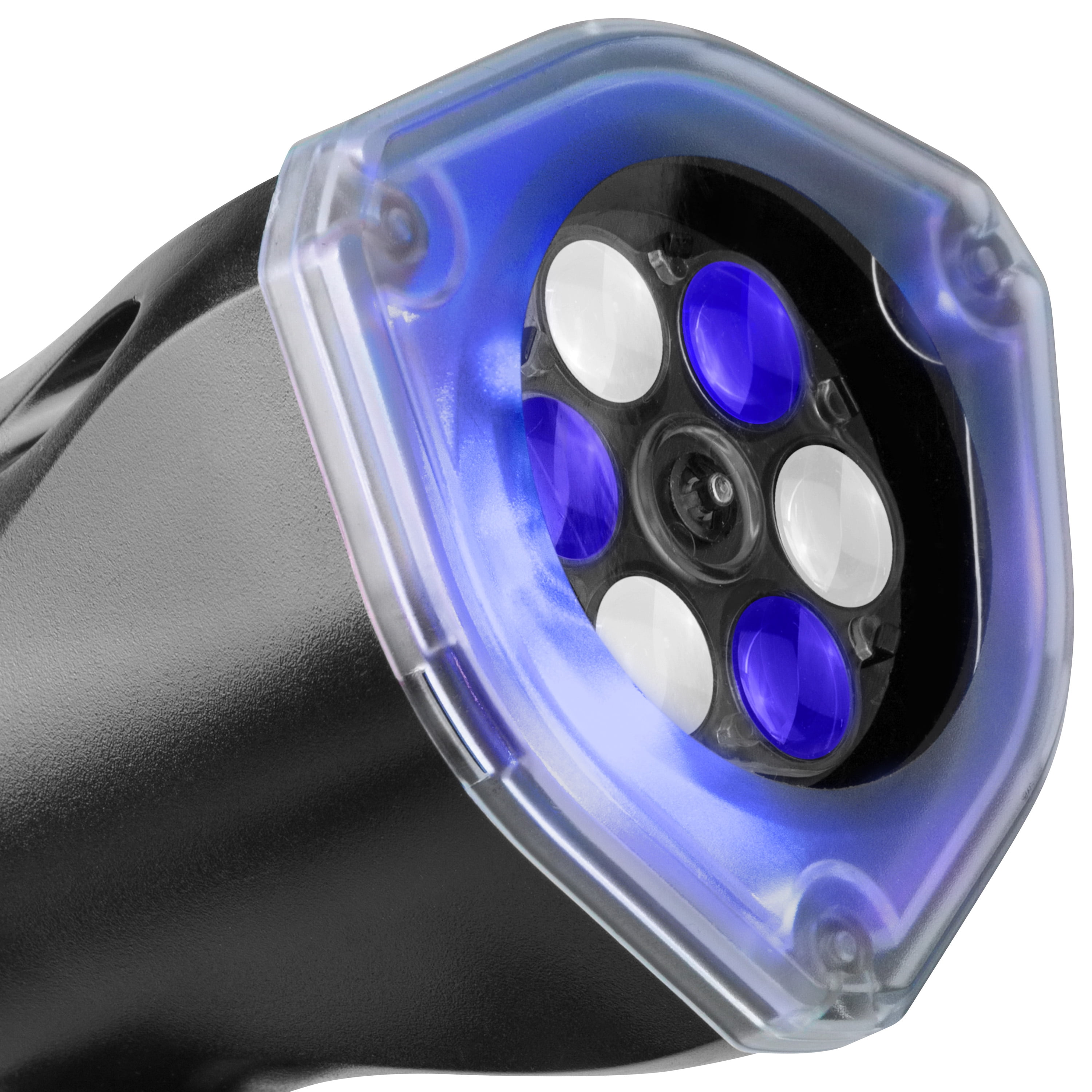 Christmas Lightshow Illuminations Holiday Projector Lights Whirl-a-Motion Ornate Snow Flurry White and Blue