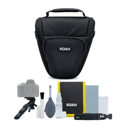 Koah Holster Camera Case and Accessory Bundle for DSLR, Mirrorless, & Camcorders
