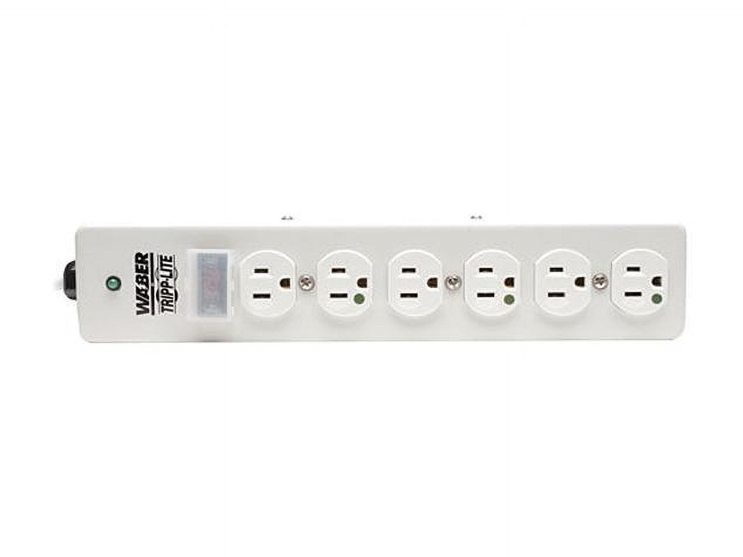Tripp Lite UL1363 Hospital-Grade Surge Protector w/ 6 Hospital-Grade Outlets