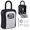 Gray, variant on KOYMISKU Key Lock Box, Weatherproof Portable Combination Lockbox for Outside with Resettable 4 Digit Code, Holds 5 Keys, Key Safe Storage for Home, Office, Garage, Apartment