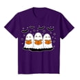 thumbnail image 7 of enyan Ghost Shirts for Women Womens Halloween Shirts Cute Ghost Shirt Fall Tshirt Fashion Lover Graphic Tees casual Short Sleeve Tops Dark Purple,M, 7 of 7