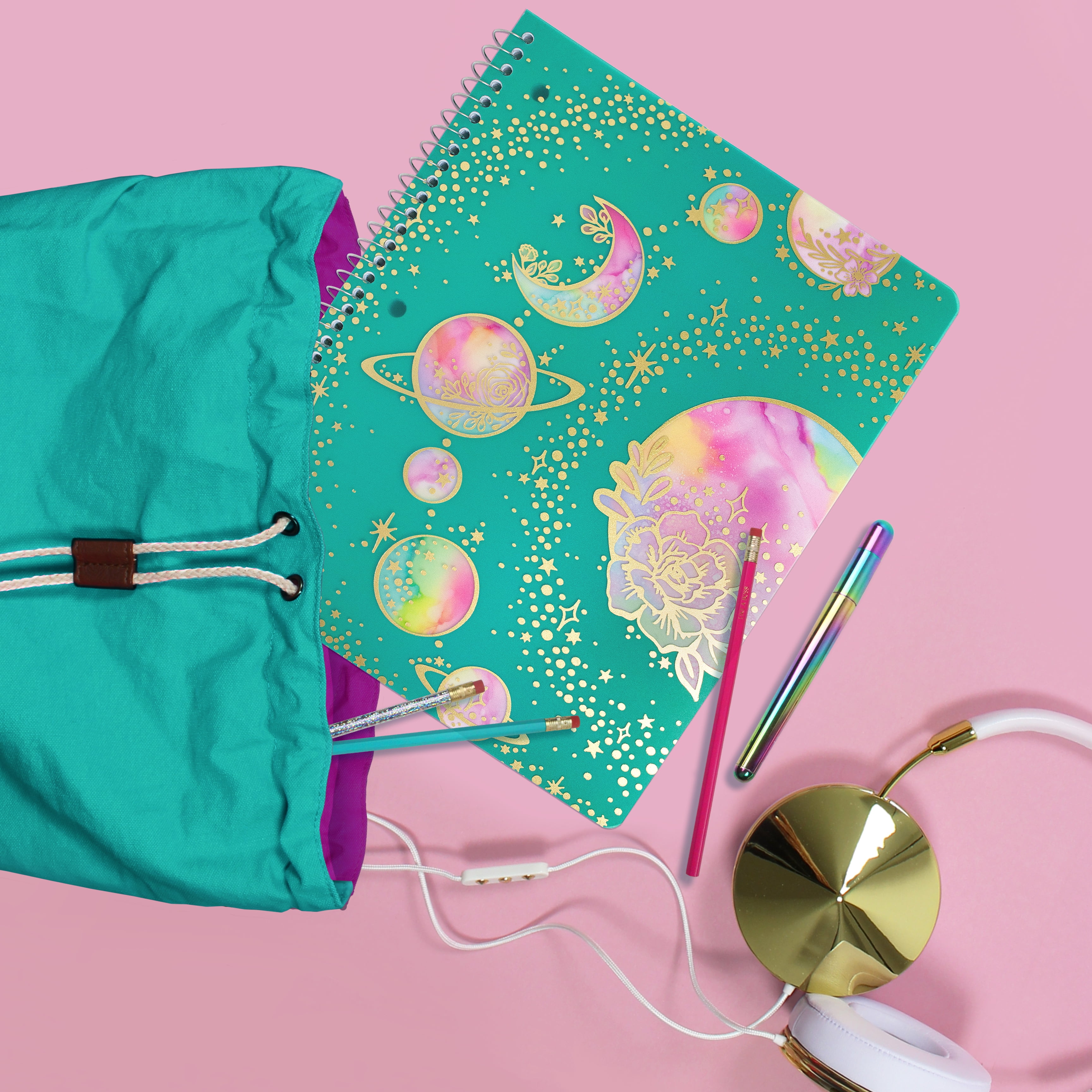 Mintgreen Spiral Notebook College Ruled 1 Subject 80 Sheets 8.5" x 10.5"