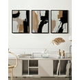 thumbnail image 3 of Drsoum Abstract Wall Picture Minimalism Wall Decor for Bathroom living room Office 11x14in3pcs Black Framed, 3 of 6