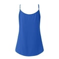 thumbnail image 6 of Yubnlvae Blue Women Pleated Top Shirt Spaghetti Strap Camisole Fit Casual Sleeveless Summer Tank Tops Fashion Shirt, 8Xl, 6 of 8