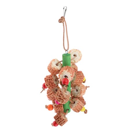 Pet Bird Chewing Treat Chew Toy Natural Corncob Wooden Bite Tool for Parrot