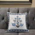 thumbnail image 5 of Amrita Sen Mughal Buta Throw Pillow with Removable Cover in Off-White Gray 16x16, 5 of 5