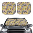thumbnail image 2 of Wukai Lavender Flowers Car Front Windshield Sun Shade,Sun Visor Shield Block Automotive Interior Protector Blocks UV Rays-Small, 2 of 6