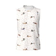 thumbnail image 6 of Lsque Dachshund Dog Puppy Print Men's Cotton Blend Sleeveless Muscle Shirts (S-3XL)- Moisture Wicking, Odor Protection, UPF 30+,3X-Large, 6 of 8