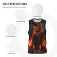 thumbnail image 3 of Xecao Candle Shepherd Dog print basketball shirt for both men and women, a unisex basketball jersey perfect for theme parties-Small, 3 of 6