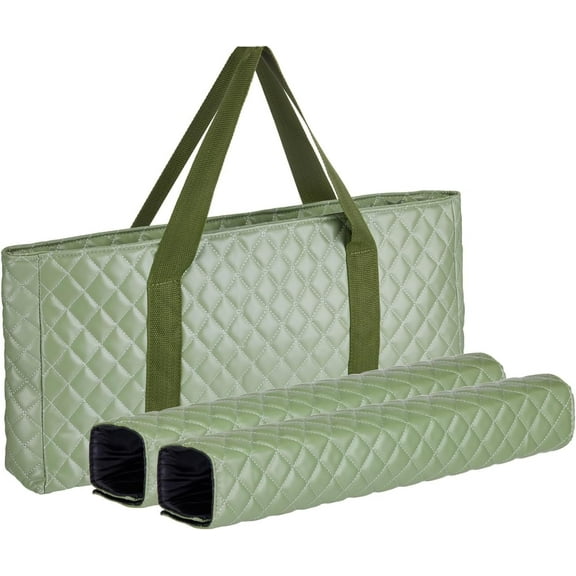 C&H Solutions PU Green Mah Jongg Soft Bag Empty Bag, Mah jongg carry bag