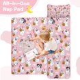 thumbnail image 4 of Cute Halloween Ghost Pattern Toddler Nap Mats for Kids Preschool,60"x20" Sleeping Mat Bag or Kids,Toddler Sleeping Bag,Toddler Nap Mat or Daycare, 4 of 6