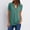 Blue, variant on TAGOLD Womens Summer Short Sleeve Tops,Women's Summer Short Sleeve Shirts Zip Casual Tunic V-Neck Rollable Blouse Tops